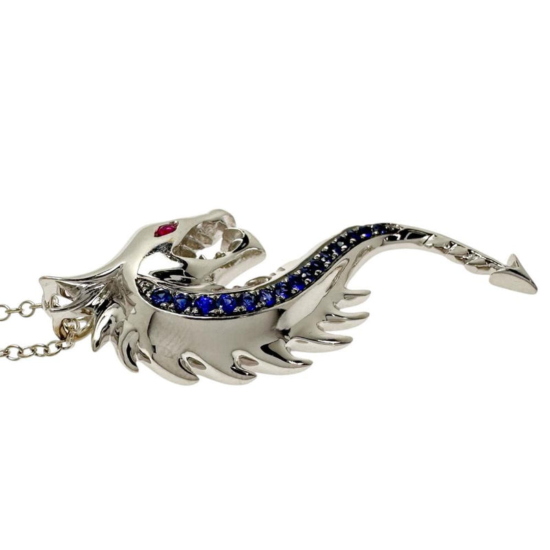 SARAH ZHUANG JEWELLERY/サラ・チャン・ジュエリー 龍モチーフ サファイア 計0.19ct ルビー 0.02ct ネックレス K18WGホワイトゴールド 18金 8.2g 40.5cm レディース
【中古】【真子質店】【NN】




【IIYY】