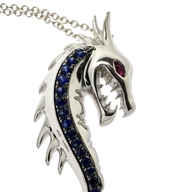 SARAH ZHUANG JEWELLERY/サラ・チャン・ジュエリー 龍モチーフ サファイア 計0.19ct ルビー 0.02ct ネックレス K18WGホワイトゴールド 18金 8.2g 40.5cm レディース
【中古】【真子質店】【NN】




【IIYY】