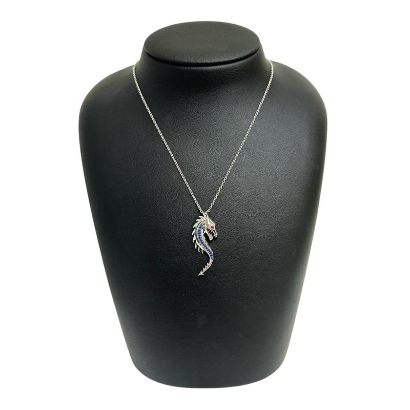 SARAH ZHUANG JEWELLERY/サラ・チャン・ジュエリー 龍モチーフ サファイア 計0.19ct ルビー 0.02ct ネックレス K18WGホワイトゴールド 18金 8.2g 40.5cm レディース
【中古】【真子質店】【NN】




【IIYY】