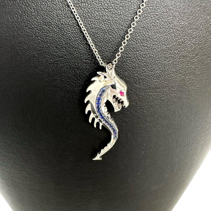 SARAH ZHUANG JEWELLERY/サラ・チャン・ジュエリー 龍モチーフ サファイア 計0.19ct ルビー 0.02ct ネックレス K18WGホワイトゴールド 18金 8.2g 40.5cm レディース
【中古】【真子質店】【NN】




【IIYY】