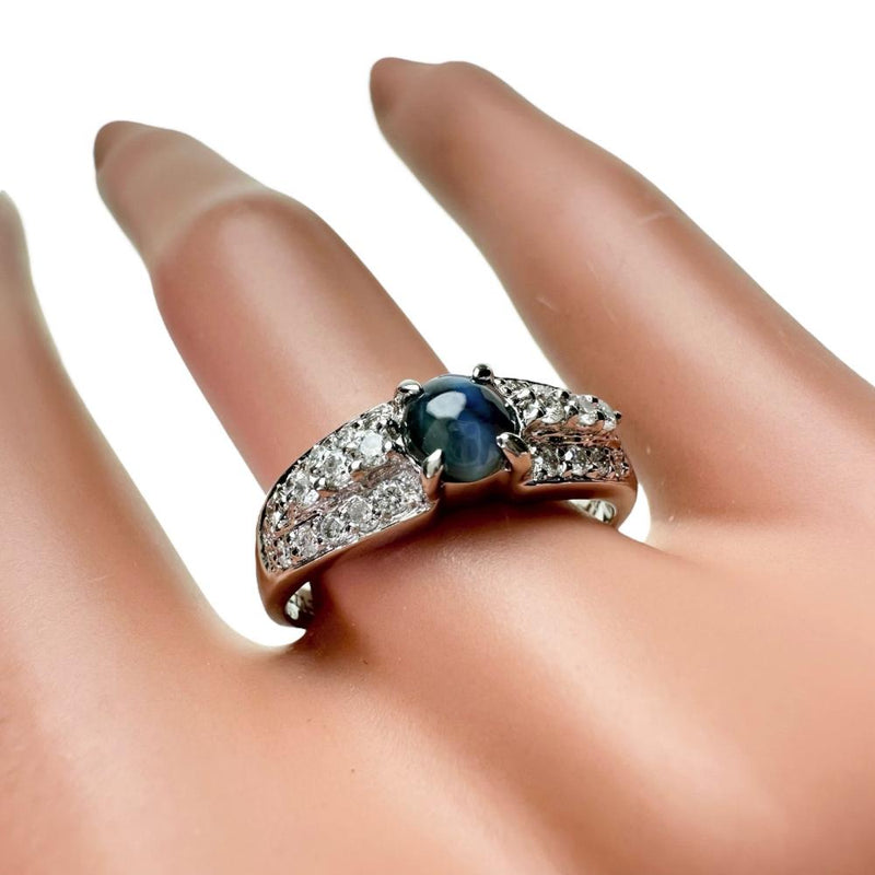 14号 アレキサンドライトキャッツアイ 0.713ct ダイヤモンド 計0.35ct リング・指輪 Pt900プラチナ 5.3g レディース
【中古】【真子質店】【NN】




【DMoI】