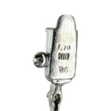 ブラックダイヤモンド/ダイヤモンド 1.70ct ブレスレット K18WGホワイトゴールド 18金 6.3g 17.5cm レディース 【中古】【真子質店】【NN】 【SSx】