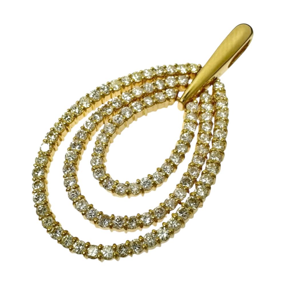 新品 バイカラー トルマリン ネックレス 0.77ct K18