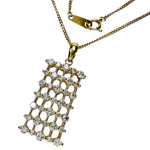 ルビー 計0.72ct ダイヤモンド 計1.30ct ネックレス K18ゴールド 18金 5.7g 40cm レディース 【中古】【真子質店】【NN】 【IIxx】