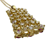 ルビー 計0.72ct ダイヤモンド 計1.30ct ネックレス K18ゴールド 18金 5.7g 40cm レディース 【中古】【真子質店】【NN】 【IIxx】