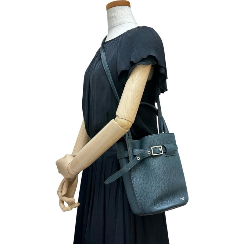 【CELINE/セリーヌ】 ビッグバッグ ナノ 2WAYバッグ ショルダー ハンドバッグ レザー グリーンレザー レディース【中古】【真子質店】【BL】 【Sxx】