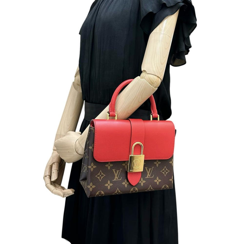 【LOUIS VUITTON/ルイ・ヴィトン】 ロッキーBB M44322 2WAYバッグ ショルダーバッグ コクリコ ハンドバッグ モノグラムキャンバス レッド、ブラウンレザー/ゴールド金具 レディース【中古】【真子質店】【BL】 【IDxx】