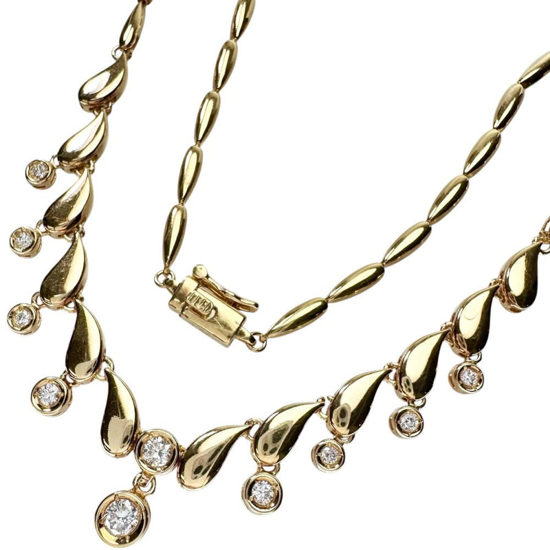 ダイヤモンド 計0.55ct ネックレス K18ゴールド 18金 20.2g 40cm レディース 【中古】【真子質店】【NN】 【TYDx】
