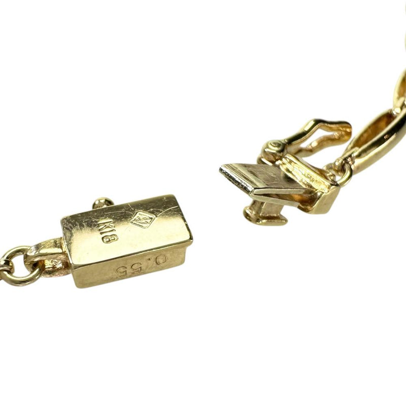 ダイヤモンド 計0.55ct ネックレス K18ゴールド 18金 20.2g 40cm レディース 【中古】【真子質店】【NN】 【TYDx】