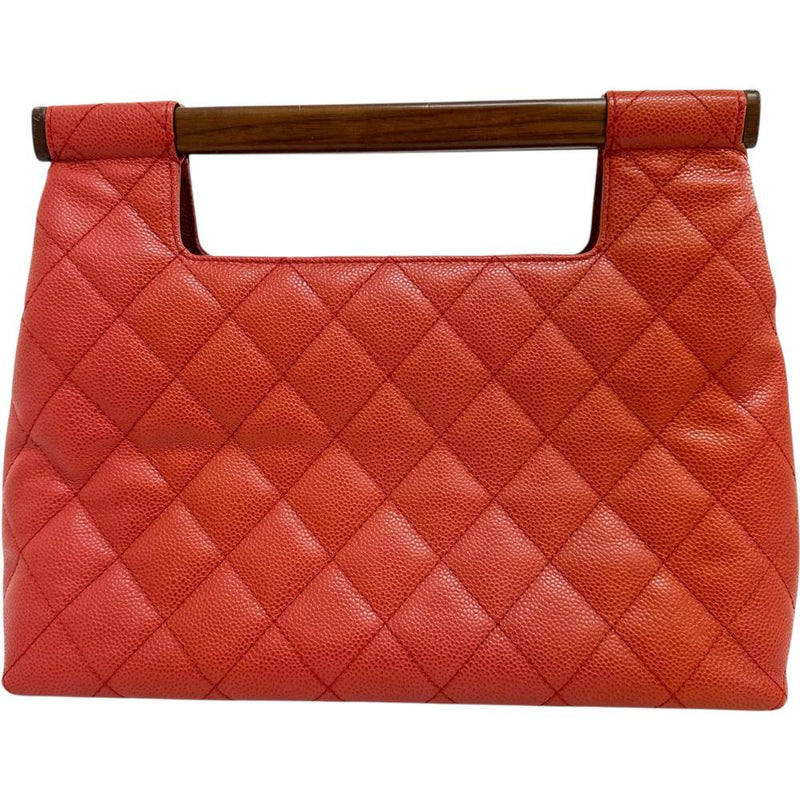 【CHANEL/シャネル】 マトラッセ ウッドハンドル ハンドバッグ 8番（2003年） キャビアスキン/レザー レッド レディース【中古】【真子質店】【BL】




【TMaMax】