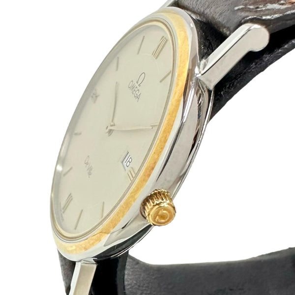 【OMEGA/オメガ】 デビル クラシックデイト 53892333 電池交換済 腕時計 ステンレススチール/GP/レザー クオーツ アイボリー文字盤/茶革ベルト(社外) ボーイズ
【中古】【真子質店】【GD】




【IKx】