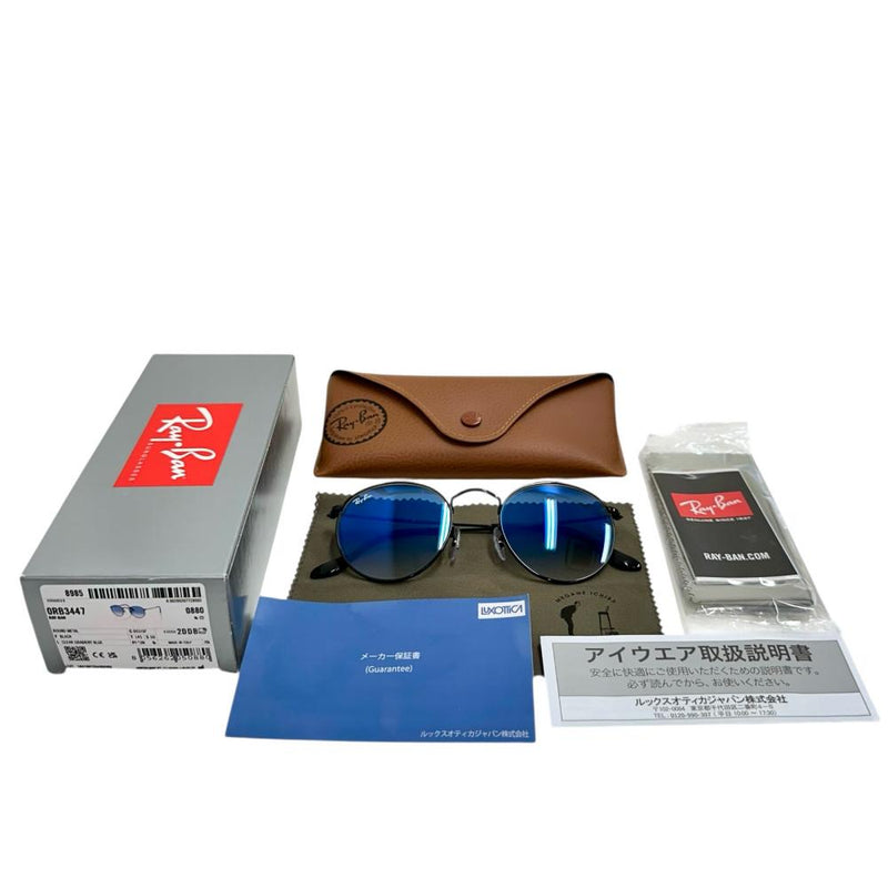 Ray-Ban/レイバン】 ORB3447 ROUND METAL サングラス メタル ブラック 