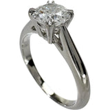 7.5号【HARRY WINSTON/ハリーウィンストン】 ダイヤモンド 0.76ct リング・指輪 ソリティア Pt950プラチナ 3.9g レディース 【中古】【真子質店】【BL】 【Maxxx】