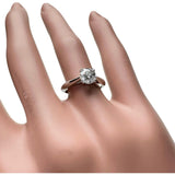 7.5号【HARRY WINSTON/ハリーウィンストン】 ダイヤモンド 0.76ct リング・指輪 ソリティア Pt950プラチナ 3.9g レディース 【中古】【真子質店】【BL】 【Maxxx】