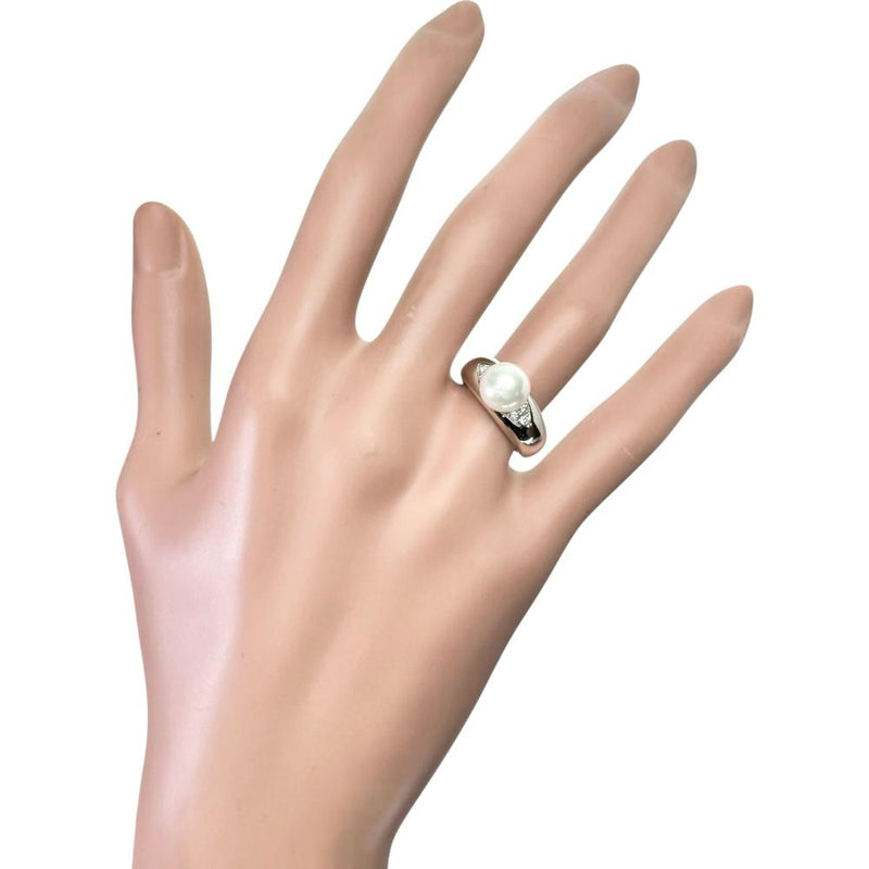 10号 アコヤ真珠8mm ダイヤモンド 0.08ct リング・指輪 Pt850プラチナ 12.0g レディース
【中古】【真子質店】【NN】




【DTx】
