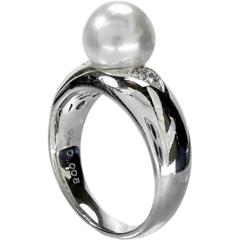 10号 アコヤ真珠8mm ダイヤモンド 0.08ct リング・指輪 Pt850プラチナ 12.0g レディース
【中古】【真子質店】【NN】




【DTx】