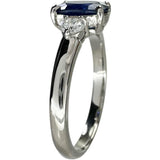 12号 サファイア 1.291ct ダイヤモンド 0.25ct リング・指輪 Pt950プラチナ 4.2g レディース 【中古】【真子質店】【NN】 【IxKMi】