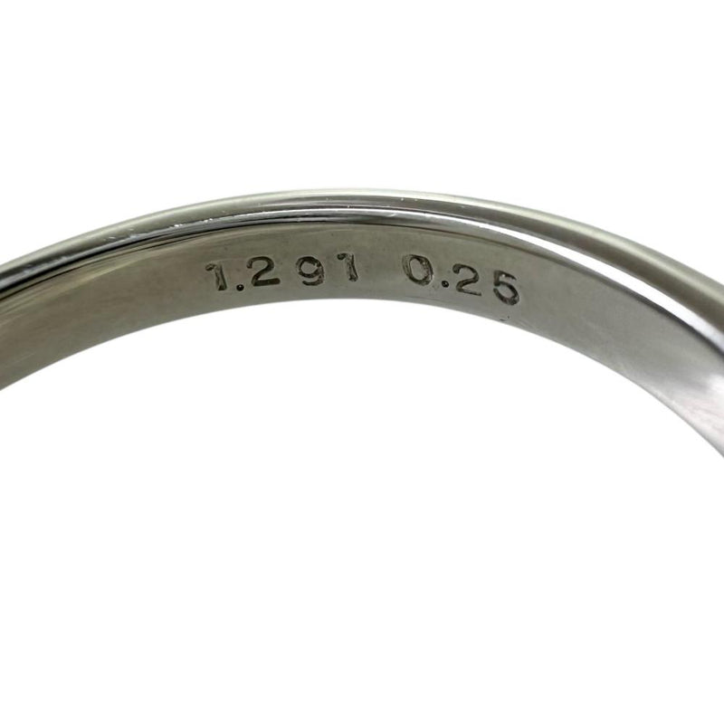12号 サファイア 1.291ct ダイヤモンド 0.25ct リング・指輪 Pt950プラチナ 4.2g レディース 【中古】【真子質店】【NN】 【IxKMi】