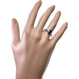 12号 サファイア 1.291ct ダイヤモンド 0.25ct リング・指輪 Pt950プラチナ 4.2g レディース 【中古】【真子質店】【NN】 【IxKMi】