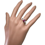 12.5号 ビルマ産ルビー 1.25ct ダイヤモンド 0.36ct リング・指輪 Pt900プラチナ 5.2g レディース 【中古】【真子質店】【NN】 【IMoSMo】