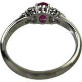 12.5号 ビルマ産ルビー 1.25ct ダイヤモンド 0.36ct リング・指輪 Pt900プラチナ 5.2g レディース 【中古】【真子質店】【NN】 【IMoSMo】