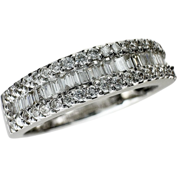 13号 ダイヤモンド 0.44ct リング・指輪 K18WGホワイトゴールド 18金 4.0g レディース 【中古】【真子質店】【NN】 【KDMi】