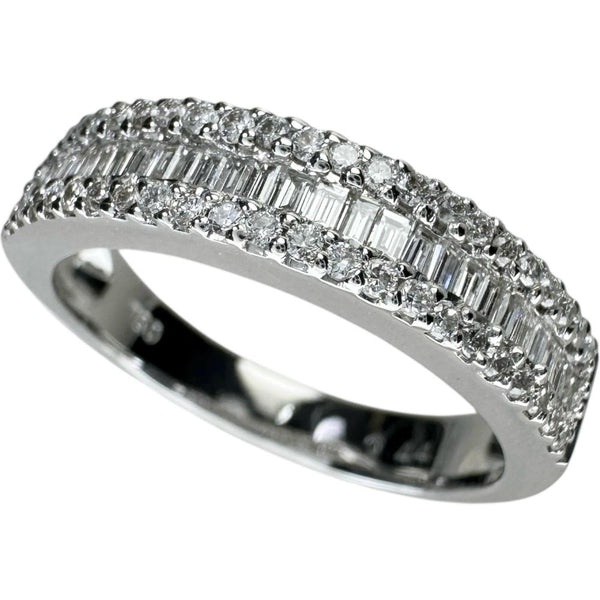 13号 ダイヤモンド 0.44ct リング・指輪 K18WGホワイトゴールド 18金 4.0g レディース 【中古】【真子質店】【NN】 【KDMi】