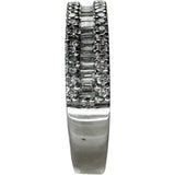 13号 ダイヤモンド 0.44ct リング・指輪 K18WGホワイトゴールド 18金 4.0g レディース 【中古】【真子質店】【NN】 【KDMi】