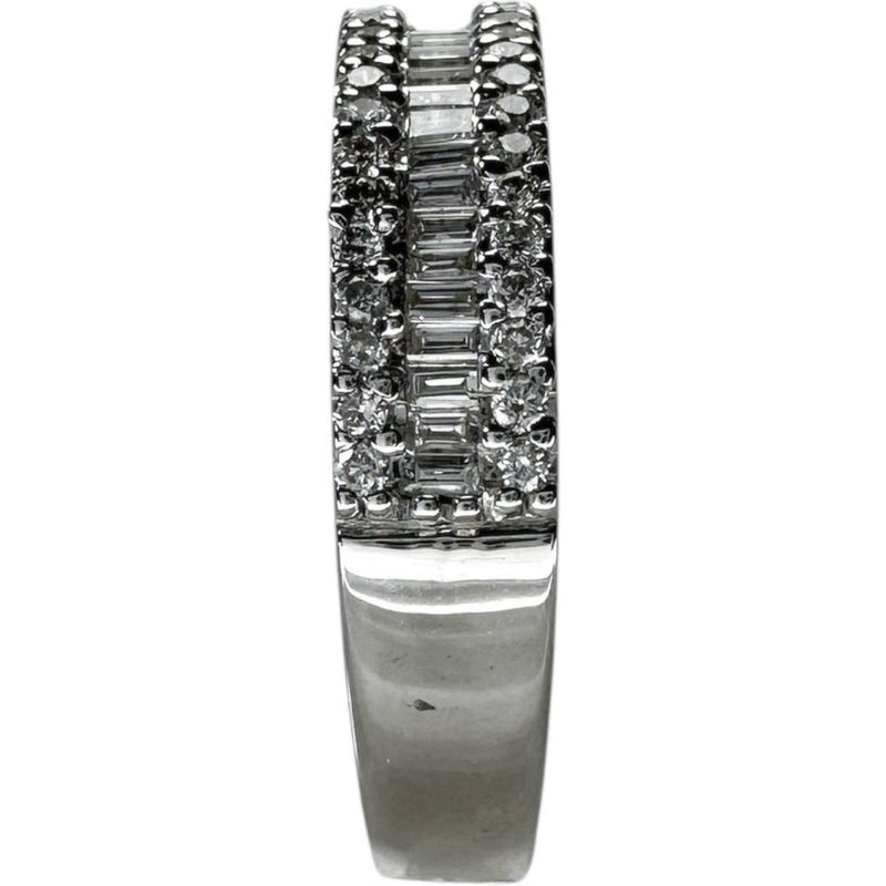 13号 ダイヤモンド 0.44ct リング・指輪 K18WGホワイトゴールド 18金 4.0g レディース 【中古】【真子質店】【NN】 【KDMi】