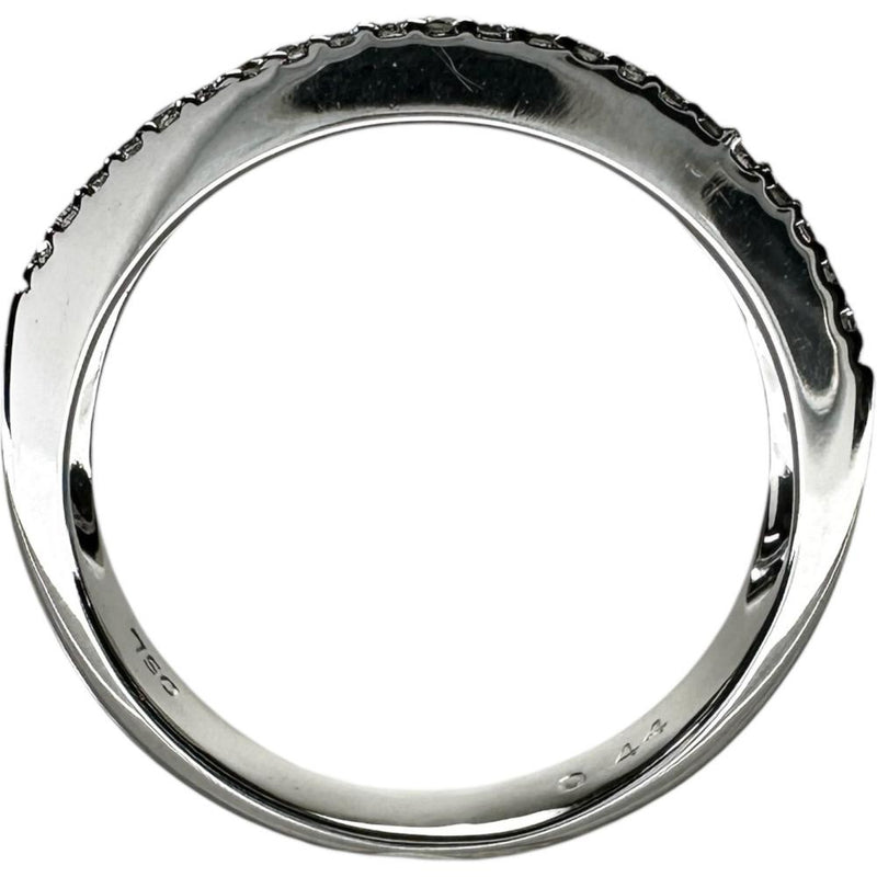 13号 ダイヤモンド 0.44ct リング・指輪 K18WGホワイトゴールド 18金 4.0g レディース 【中古】【真子質店】【NN】 【KDMi】