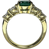 13号 エメラルド 1.232ct ダイヤモンド 0.84ct リング・指輪 K18ゴールド 18金 5.3g レディース 【中古】【真子質店】【NN】 【TMaIx】
