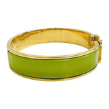 【HERMES/エルメス】 バングル クリッククラックPM GP 31.3g グリーン/ゴールド レディース 【中古】【真子質店】【GD】 【DTS】