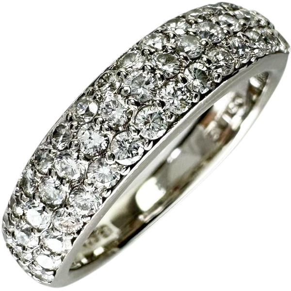 11号【CELINE/セリーヌ】 パヴェデザイン ダイヤモンド 0.75ct リング・指輪 Pt900プラチナ 6.6g レディース 【中古】【真子質店】【BL】 【KxD】