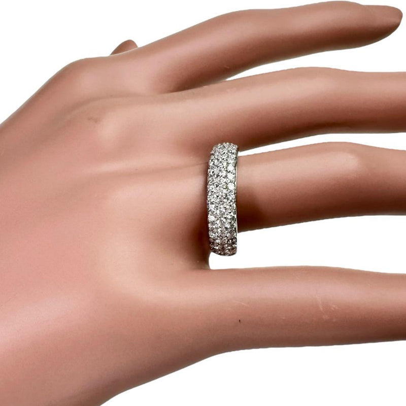 11号【CELINE/セリーヌ】 パヴェデザイン ダイヤモンド 0.75ct リング・指輪 Pt900プラチナ 6.6g レディース 【中古】【真子質店】【BL】 【KxD】