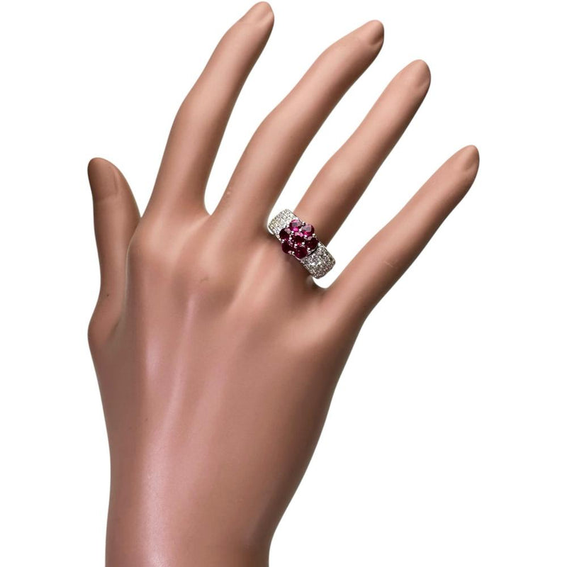 11号 フラワーモチーフ ルビー 1.30ct ダイヤモンド 0.60ct リング・指輪 K18WGホワイトゴールド 18金 7.5g レディース
【中古】【真子質店】【NN】




【IxDMo】