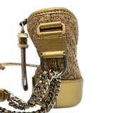 【CHANEL/シャネル】 ガブリエル ショルダーバッグ ツイード/レザー ゴールド/ゴールド＆シルバー金具 レディース【中古】【真子質店】【BL】 【IYxx】