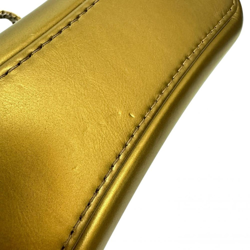【CHANEL/シャネル】 ガブリエル ショルダーバッグ ツイード/レザー ゴールド/ゴールド＆シルバー金具 レディース【中古】【真子質店】【BL】 【IYxx】
