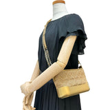 【CHANEL/シャネル】 ガブリエル ショルダーバッグ ツイード/レザー ゴールド/ゴールド＆シルバー金具 レディース【中古】【真子質店】【BL】 【IYxx】