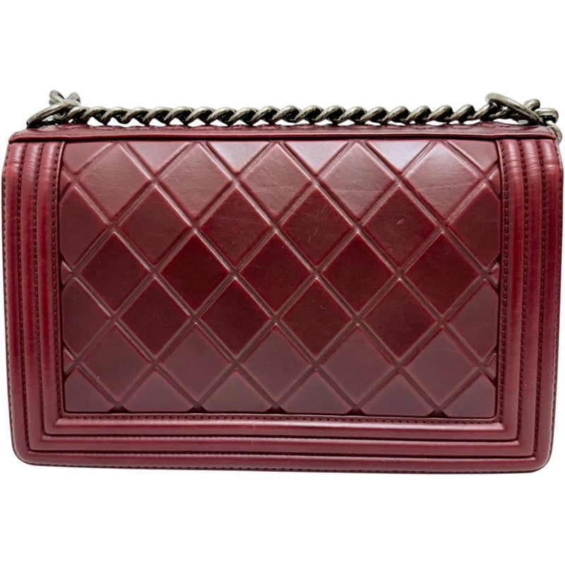 【CHANEL/シャネル】 ボーイシャネル28 ザルツブルク チェーンショルダー 保カード/Sシール有 ショルダーバッグ 21番台（2015年頃） レザー ワインレッド レディース【中古】【真子質店】【BL】




【Maxxx】