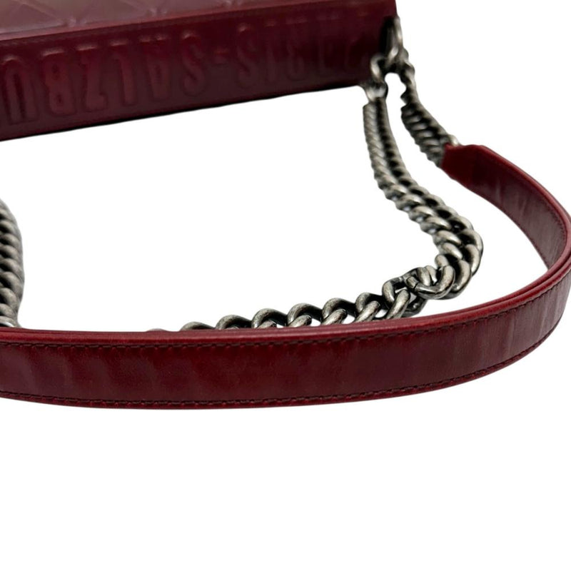 【CHANEL/シャネル】 ボーイシャネル28 ザルツブルク チェーンショルダー 保カード/Sシール有 ショルダーバッグ 21番台（2015年頃） レザー ワインレッド レディース【中古】【真子質店】【BL】




【Maxxx】