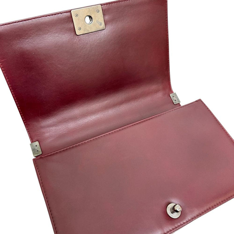 【CHANEL/シャネル】 ボーイシャネル28 ザルツブルク チェーンショルダー 保カード/Sシール有 ショルダーバッグ 21番台（2015年頃） レザー ワインレッド レディース【中古】【真子質店】【BL】




【Maxxx】