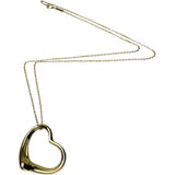 【TIFFANY&Co./ティファニー】 ネックレス オープンハート エルサペレッティ K18YGイエローゴールド 18金 5.2g 40cm レディース 【中古】【真子質店】【GD】 【KIMo】