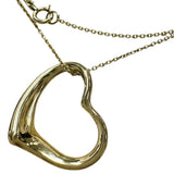 【TIFFANY&Co./ティファニー】 ネックレス オープンハート エルサペレッティ K18YGイエローゴールド 18金 5.2g 40cm レディース 【中古】【真子質店】【GD】 【KIMo】