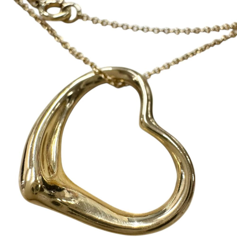 【TIFFANY&Co./ティファニー】 ネックレス オープンハート エルサペレッティ K18YGイエローゴールド 18金 5.2g 40cm レディース 【中古】【真子質店】【GD】 【KIMo】