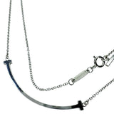 【TIFFANY&Co./ティファニー】 ネックレス Tスマイル スモール K18WGホワイトゴールド 18金 3.1g 45.5cm レディース 【中古】【真子質店】【GD】 【MiMix】