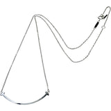 【TIFFANY&Co./ティファニー】 ネックレス Tスマイル スモール K18WGホワイトゴールド 18金 3.1g 45.5cm レディース 【中古】【真子質店】【GD】 【MiMix】