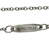 【TIFFANY&Co./ティファニー】 ネックレス Tスマイル スモール K18WGホワイトゴールド 18金 3.1g 45.5cm レディース 【中古】【真子質店】【GD】 【MiMix】