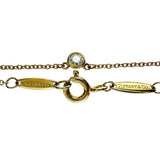 【TIFFANY&Co./ティファニー】 ダイヤモンド 推定0.08ct ネックレス バイザヤード K18ゴールド 18金 1.8g 40.5cm レディース 【中古】【真子質店】【GD】 【MaMiMo】