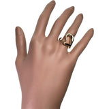 11号【TIFFANY&Co./ティファニー】 リング・指輪 オープンハート K18ゴールド 18金 8.0g レディース 【中古】【真子質店】【GD】 【IxTMa】