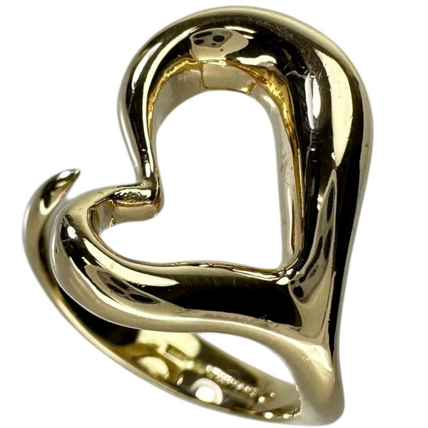 11号【TIFFANY&Co./ティファニー】 リング・指輪 オープンハート K18ゴールド 18金 8.0g レディース 【中古】【真子質店】【GD】 【IxTMa】